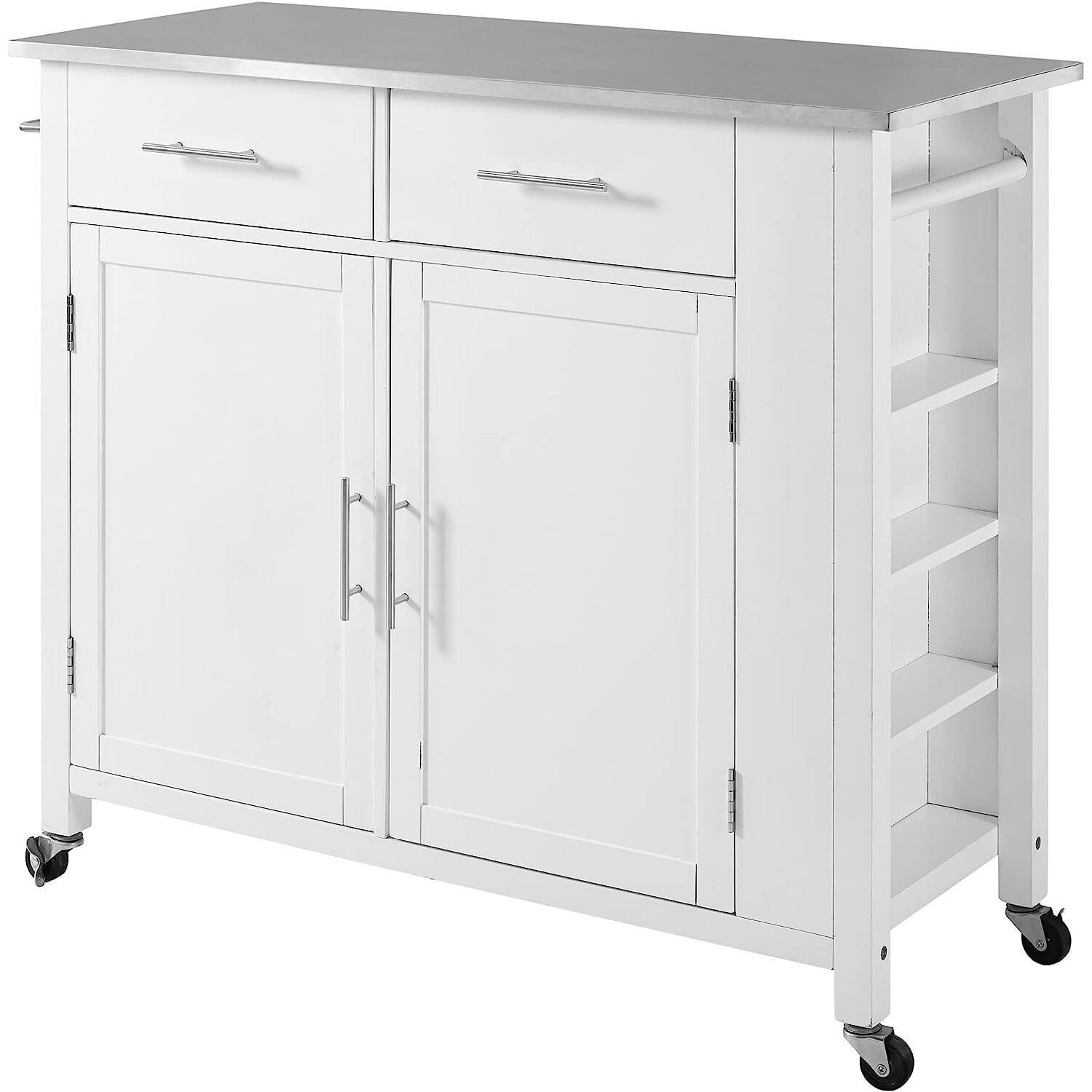 Crosley Savannah Stainless Steel Top FullSize Kitchen Island/Cart