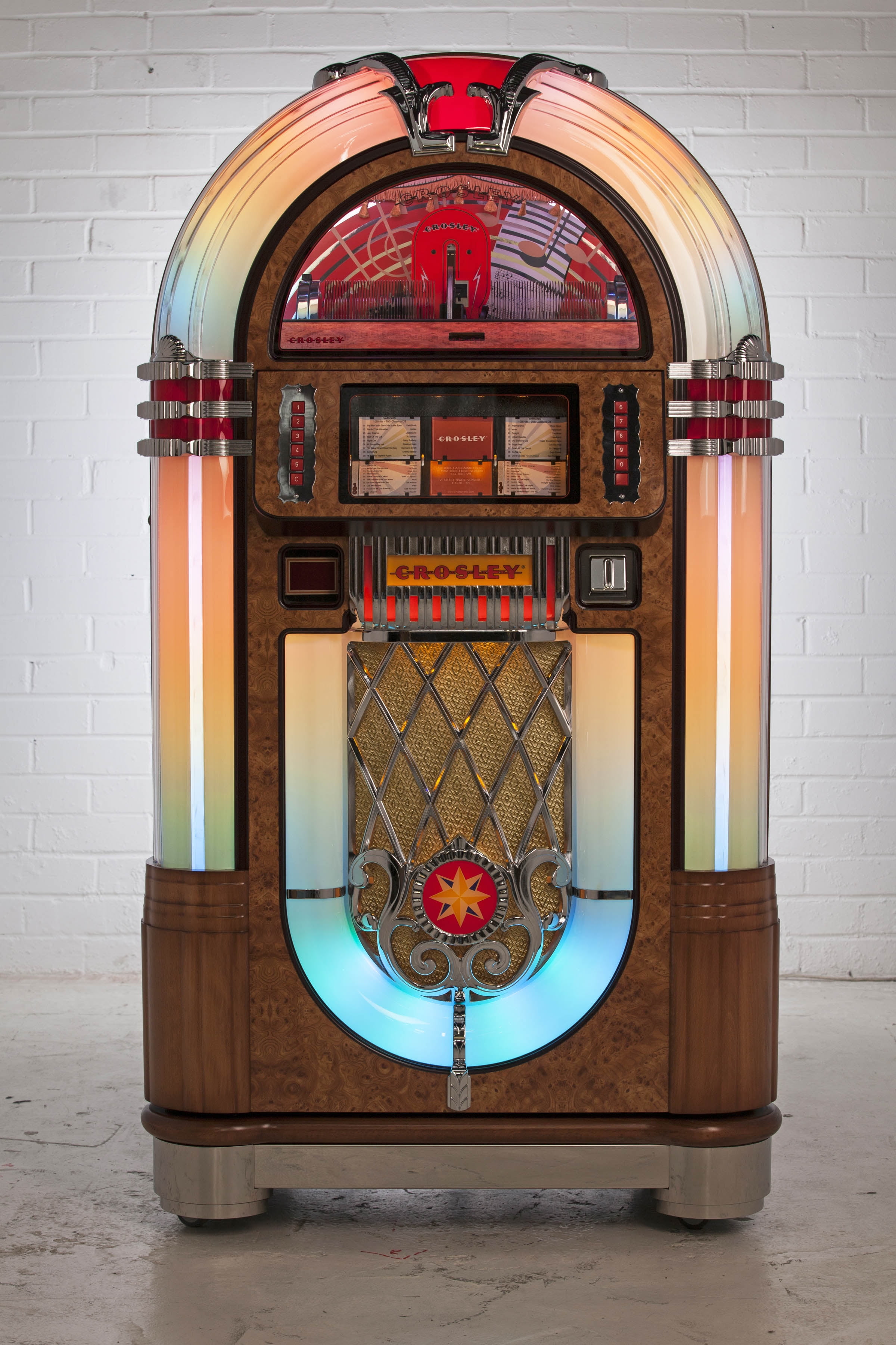 Crosley Slimline Jukebox with Wireless Bluetooth and CD Player