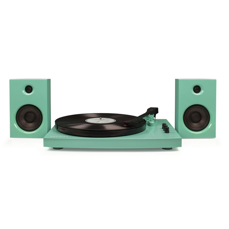 Crosley T100 Vinyl Record Player with Speakers Audio Turntables