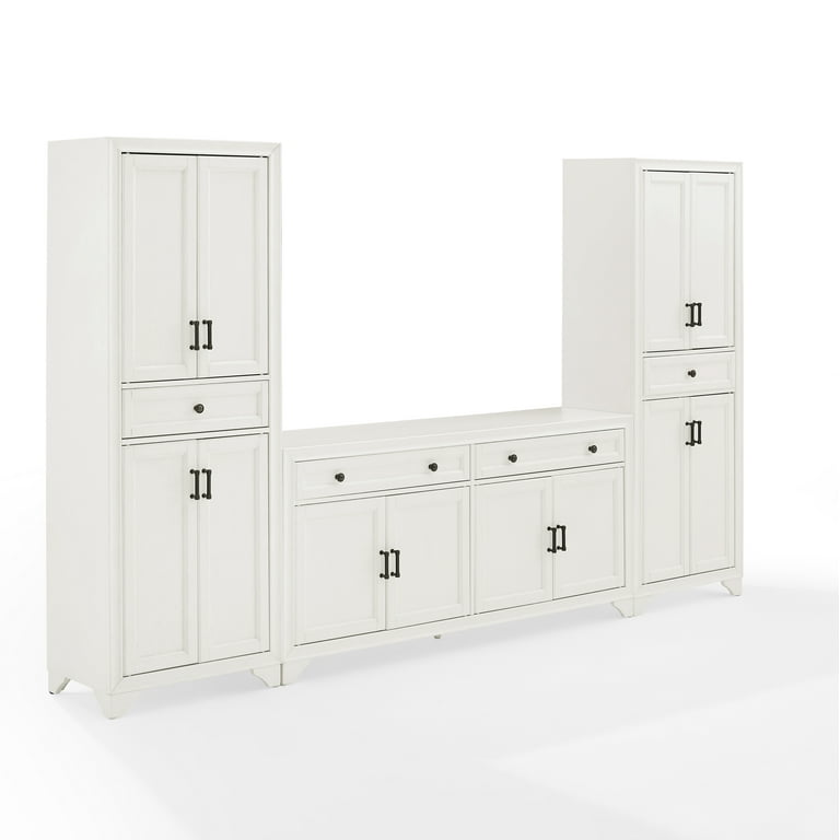 Crosley Tara 3 Piece Sideboard and Pantry Set Walmart