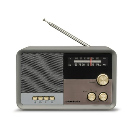 Crosley - Tribute Portable AM/FM Radio - Charcoal
