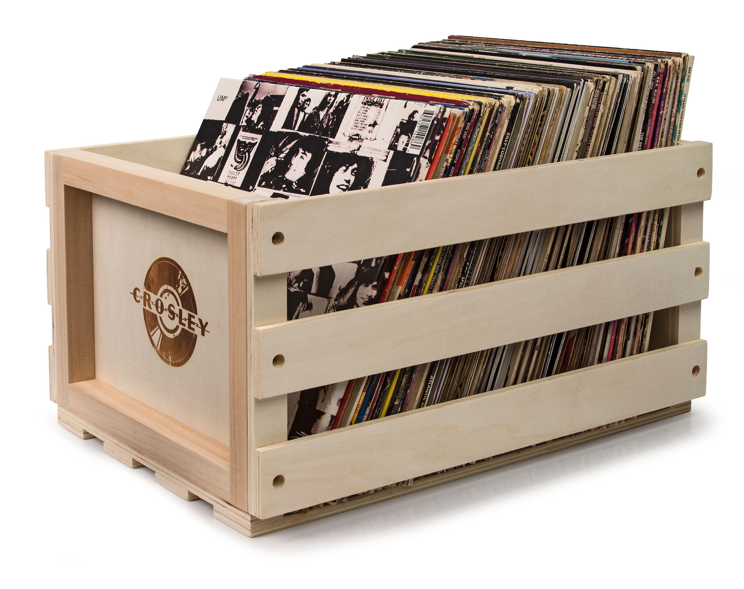 Crosley Vinyl Album Storage Crate Holds - Walmart.com