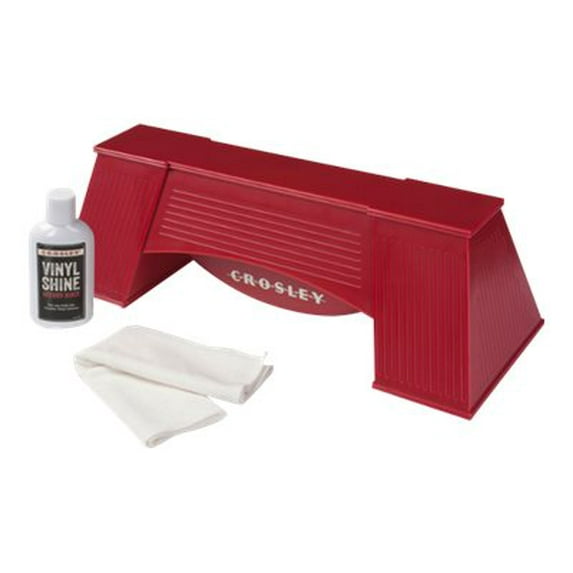 Crosley - Cleaning kit for vinyl record - red