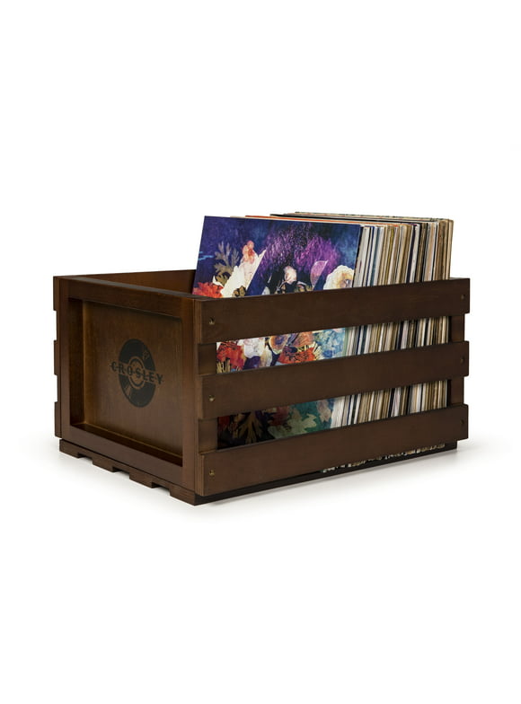 Crosley Vinyl Record Storage Crate - Turntable Accessory
