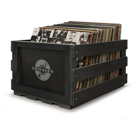 Crosley Vinyl Record Storage Crate - Turntable Accessory