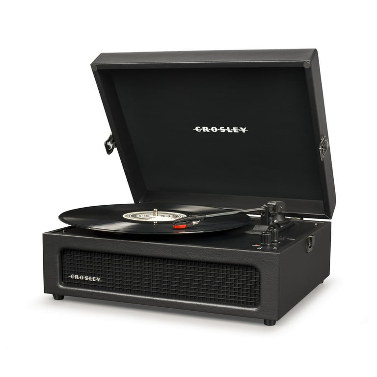 Crosley - Tocadiscos Crosley Voyager Bluetooth Doble - Negro