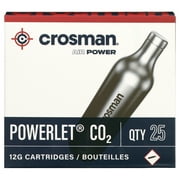 Crosman 12-Gram Powerlet CO2 Cartridges, 25ct