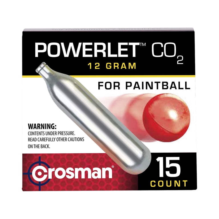Crosman CO2 Powerlet 12g 15 Count for Airguns Airsoft Paintball