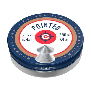 Crosman Pointed .177 Caliber 7.4 Grain Airgun Pellets, 250ct