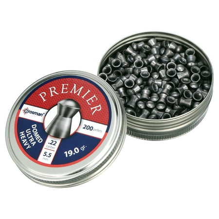Crosman Premier .22Cal. Heavy Domed 19gr Pellet for Pellet Air Guns, 200ct.