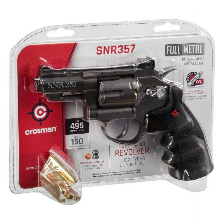 Python SNR 357 Magnum 2,5 Pouces Crosman 4,5mm BBS et Plomb de Cros