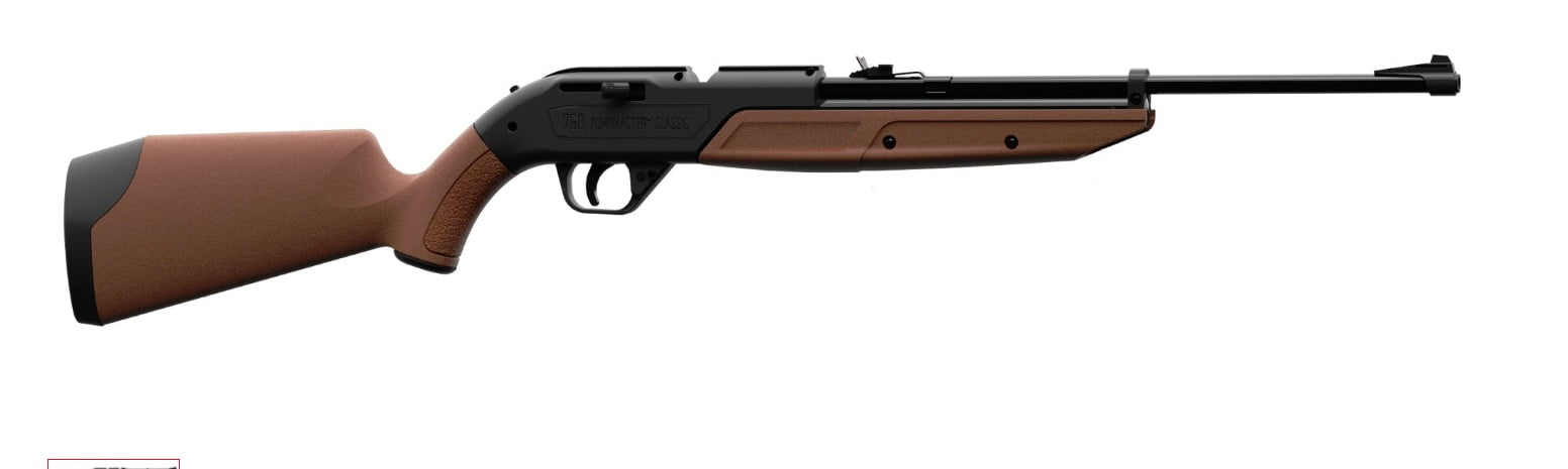 Crosman brand Pumpmaster 760 .177 Pellet and 4.5mm BB Air Rifle Brown 760B, Air gun type is pump action