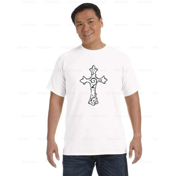 Cross 03 Comfort Color T-Shirt Bold Simple Faith Symbol Great for Daily Wear, Unisex, up to size 4XL