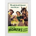 thumbnail image 1 of Cross 17x24 White Modern Wood Framed Museum Art Print Titled - Join the Womens Land Army, 1 of 4