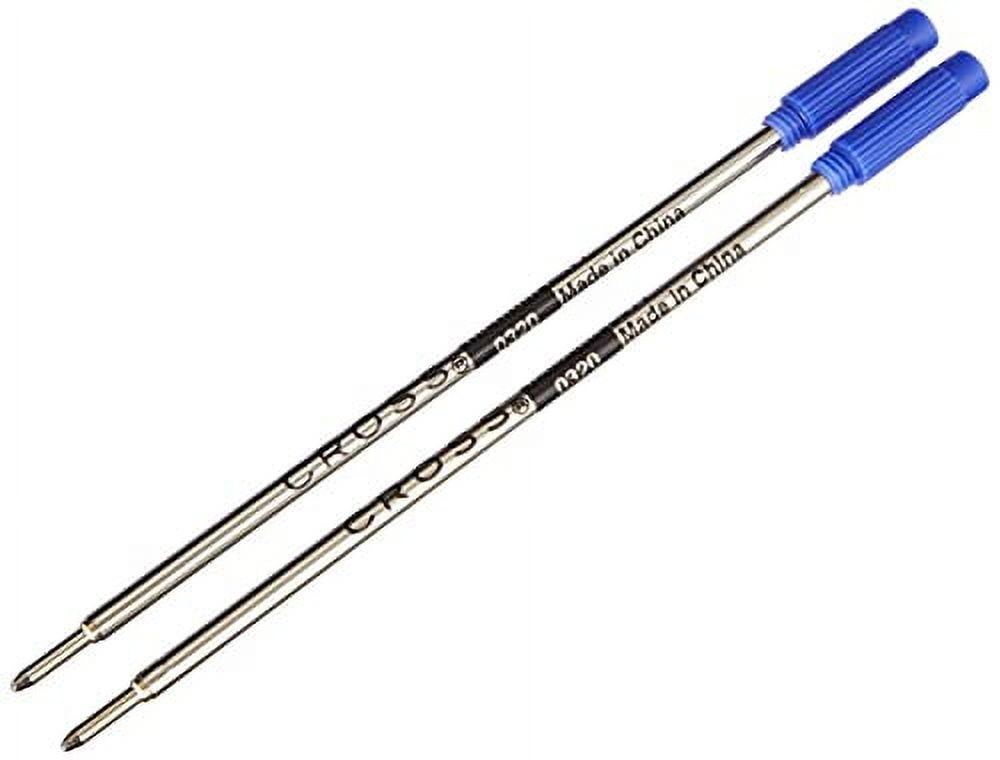 Cross 85112 Refills for Ballpoint Pens, Medium, Blue Ink, 2/Pack