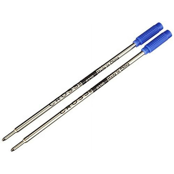 Cross 8511-2 Refills for Ballpoint Pens, Medium, Blue Ink, 2/Pack (85112)
