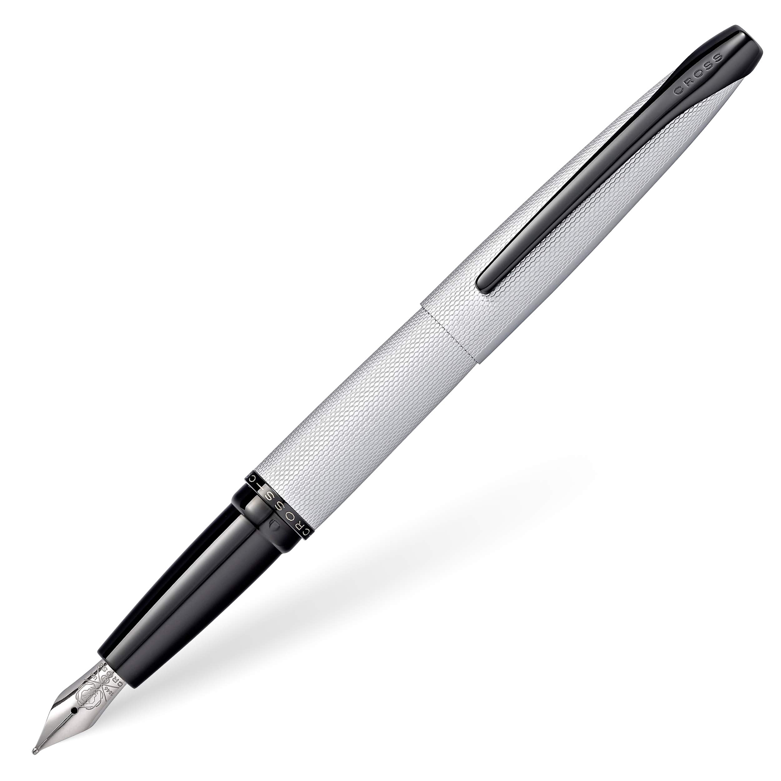 Cross ATX Brushed Chrome Medium Nib Fountain Pen