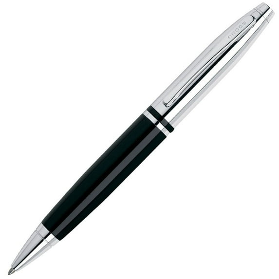 Cross AT0112-2 Calais Black and Chrome Lacquer Ballpoint Pen