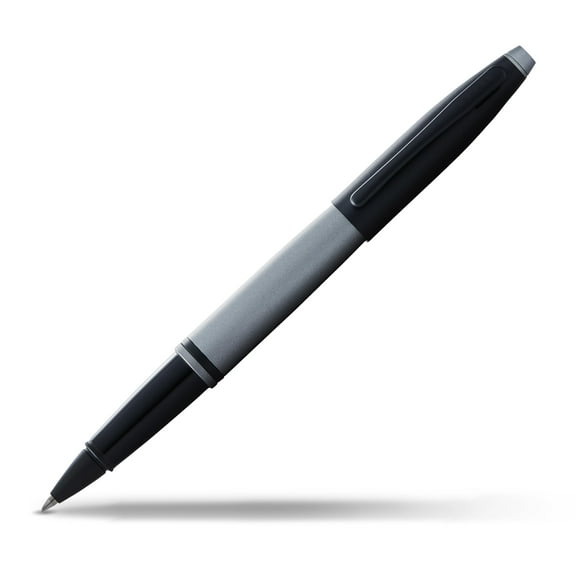 Cross Calais Matte Gray and Black Lacquer Rollerball Pen