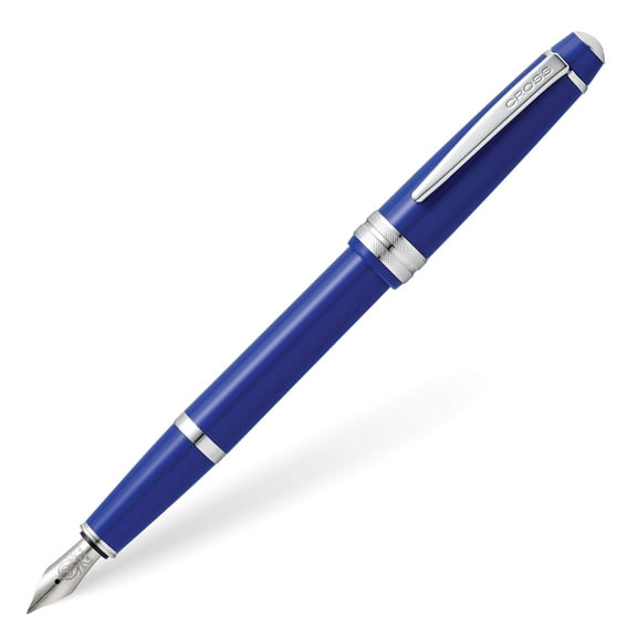 Cross Bailey Light Polished Blue Resin Medium Nib Fountain Pen