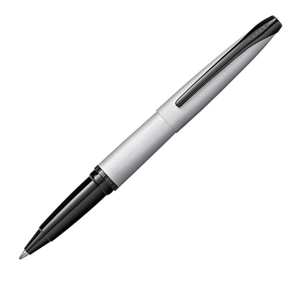 Cross ATX Brushed Metallic Refillable Gel Ink Rollerball Pen, Medium Rollerball, Includes Premium Gift Box - Brushed Chrome