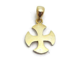 Cross Alisee Pattee Pendant 14k Yellow Gold!! - Walmart.com