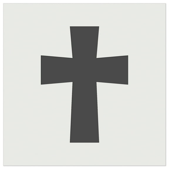 Cross Angled Christian Church Religion DIY Cookie Wall Craft Stencil - 4.5 Inch