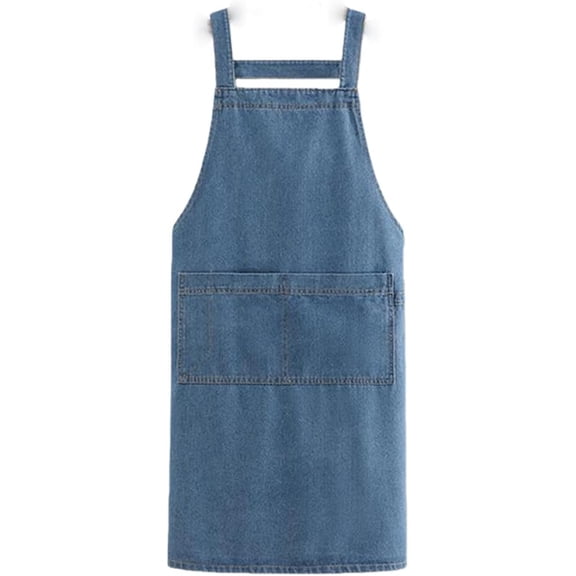 Cross Back Aprons For Women, Crossback Apron With Pockets Lightweight Cotton Apron With Adjustable Straps For Home