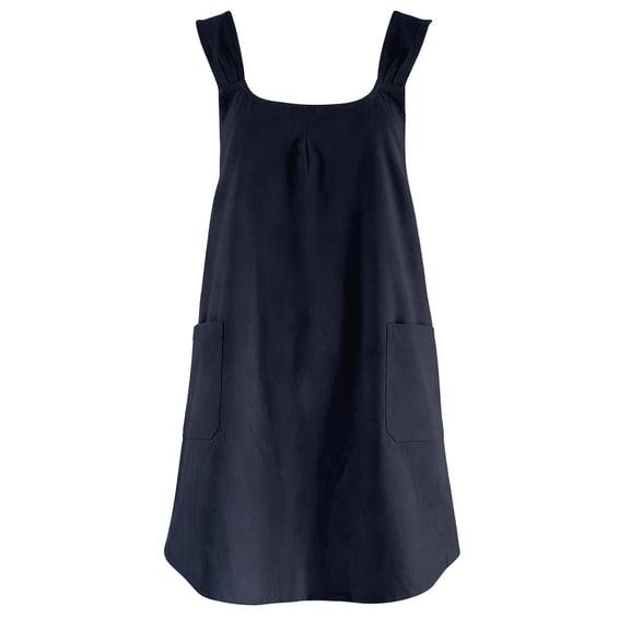 Cross Back Bib Apron with Pockets,28x10Inch Long Coverage Adjustable Apron for Cooking,Baking,Kitchen Work,Gardening,Painting,and Catering