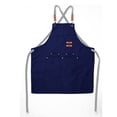 thumbnail image 1 of Cross-BackCookingKitchenChefApronwithPocket UnisexAdjustableBibApron, 1 of 1