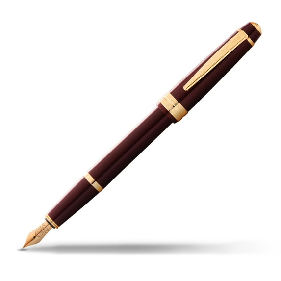 Cross Bailey Light Polished Burgundy Resin and Gold Tone Extra Fine Fountain Pen