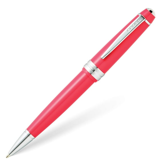 Cross Bailey Light Refillable Ballpoint Pen Presented in a Everyday Gift Box - Medium Point, Black Ink, Polished Coral