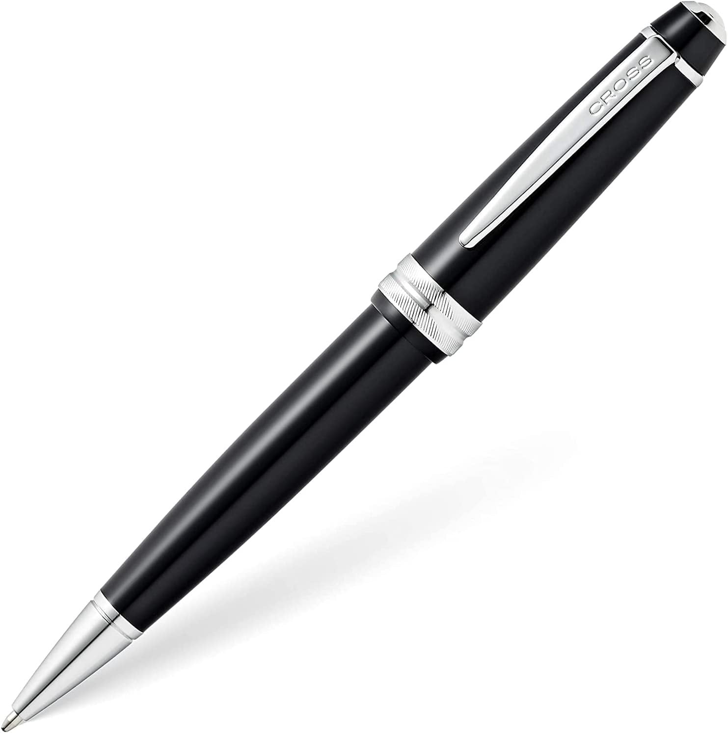 Cross Bailey Light Polished Resin Refillable Ballpoint Pen, Medium Ballpen, Includes Premium Gift Box - Black