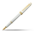 thumbnail image 1 of Cross Bailey Light Polished White Resin and Gold Tone Medium Nib Fountain Pen, 1 of 8