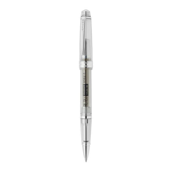 Cross Bailey Light Translucent Clear Resin with Bright Chrome Internal Mechanism and Chrome-plated Appointments Ballpoint Pen