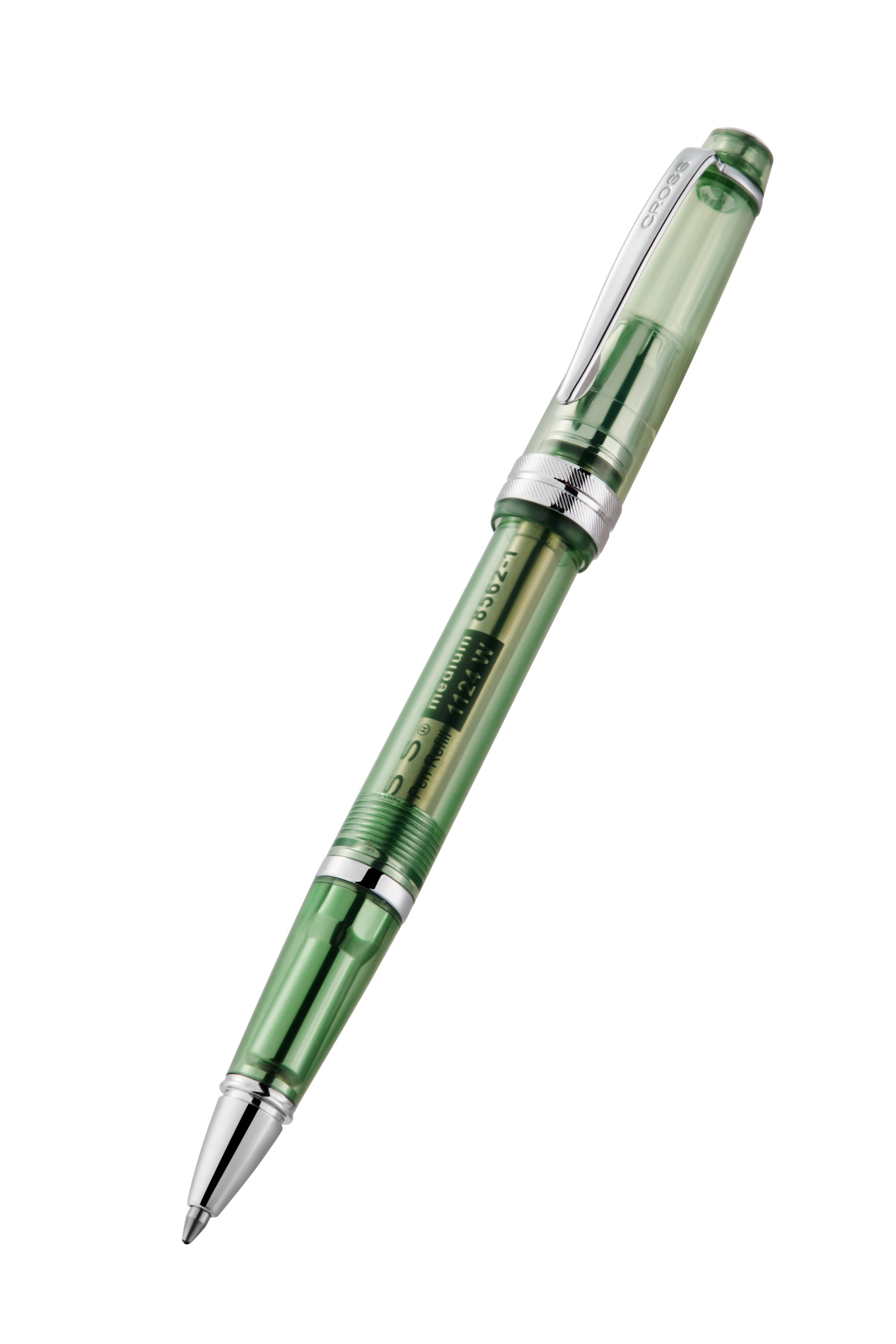 Cross Bailey Light Translucent Green Resin with Bright Chrome Internal Mechanism and Chrome-plated Appointments Ballpoint Pen