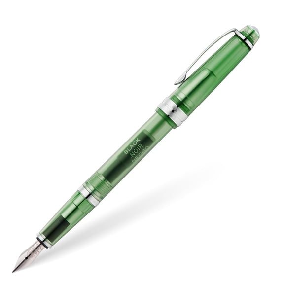 Cross Bailey Light Translucent Green Resin with Bright Chrome Internal Mechanism and Chrome-plated Appointments Extra-Fine Nib Fountain Pen