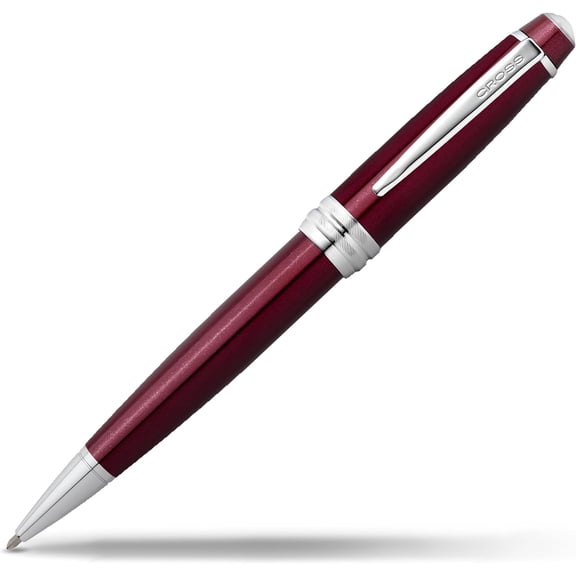 Cross Bailey Red Lacquer Ballpoint Pen, Medium Point, Black Ink | Ballpoint Pen, Refillable for Long-Lasting Use, Smooth Ink Flow, Comfortable Grip, Premium Gift Box, Medium Point Refill