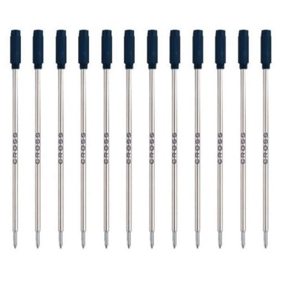 Cross Ballpoint Pen Refill 12-Pack Black Medium