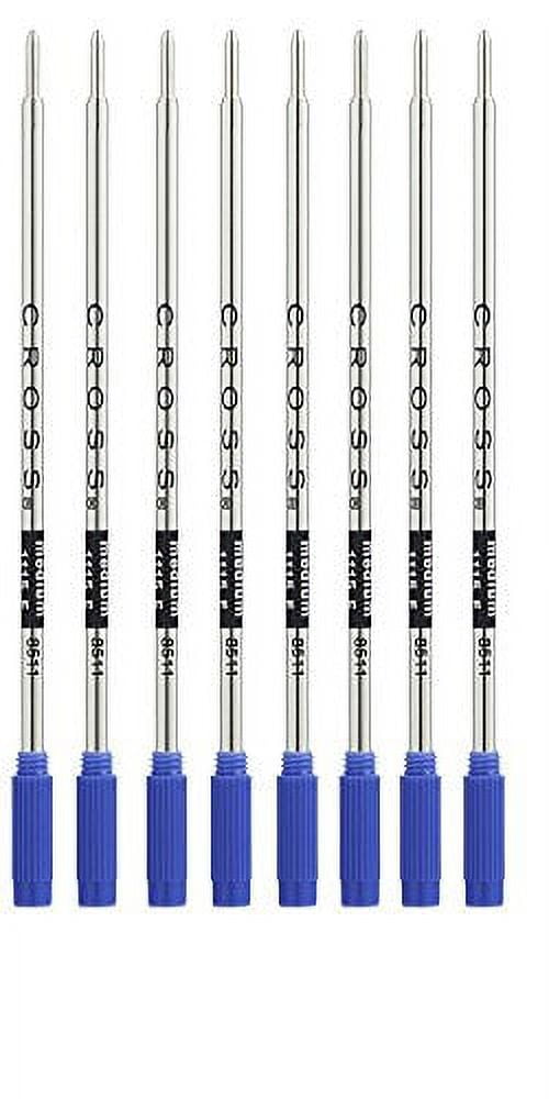 Cross Ballpoint Pen Refill Blue Meduim, 8 Pack (8511)