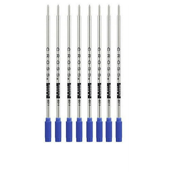 Cross Ballpoint Pen Refill Blue Meduim, 8 Pack (8511)