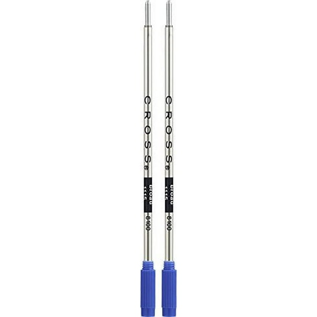 Cross Ballpoint Pen Refill, Broad Blue, 2 Per Card (81002)