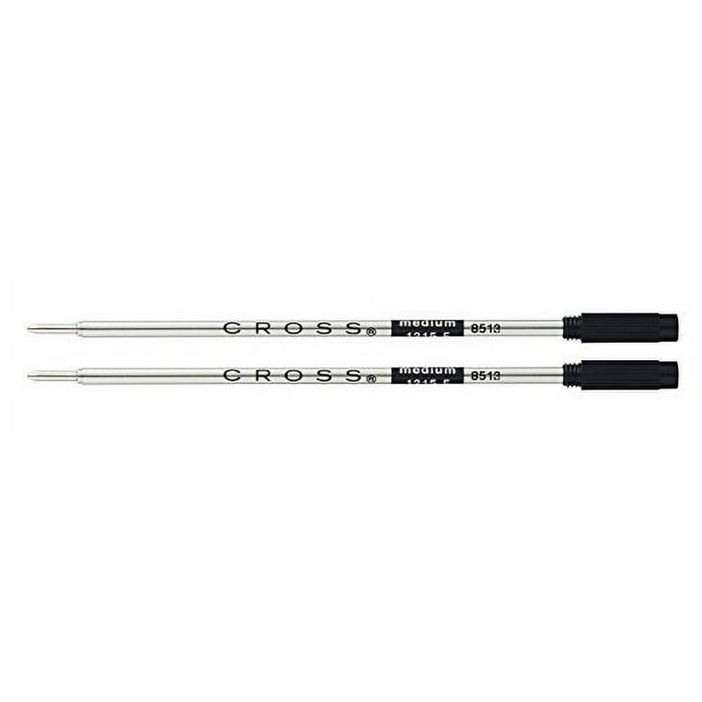 Cross Authentic Medium Point Ballpoint Pen Refills, Black Ink,