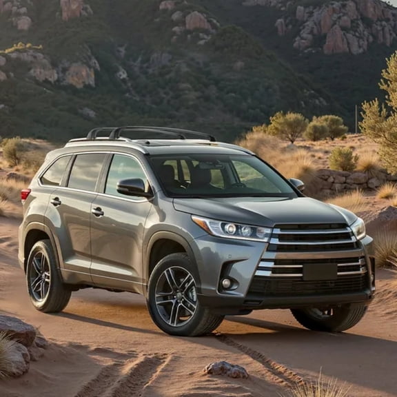 Cross Bars Roof Racks Fit Toyota Highlander with Flush Roof Rails 165lb Capacity