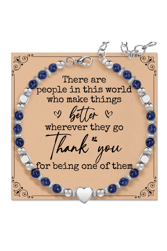 Cross Beaded Bracelets for Women: LAZULI Bracelets for Women, Birthday Gifts for Women Mom Daughter Wife Sister Coworker Friend on Christmas Thanksgiving