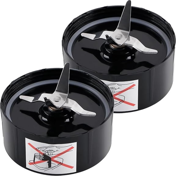 Cross Blade Replacement for Magic Bullet 250W Blender MB1001, 2-Pack Premium Extractor Bottom Blade Assembly, Durable Kitchen Spare Parts for Smoothies & Daily Prep