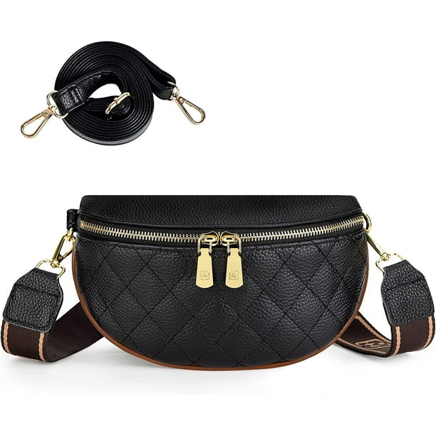 Cross Body Bag Shoulder Purses for Women Trendy Black Small