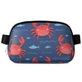 thumbnail image 1 of Cross Body Bag for Sports Enthusiasts Commuters Fashionable Waterproof Fanny Pack with Adjustable Strap for Casual Running Hiking Cycling Marine Adorable Crab Sporty Waist Pack, 1 of 7