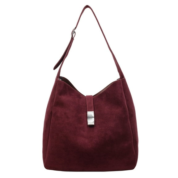 Cross Body Bag for Women, Women Faux Suede Tassel Handbag Adjustable Strap For Work Travel (Purple)