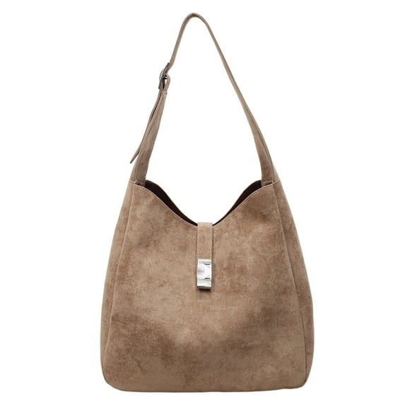 Cross Body Bag for Women, Women Faux Suede Tassel Handbag Adjustable Strap For Work Travel (khaki)